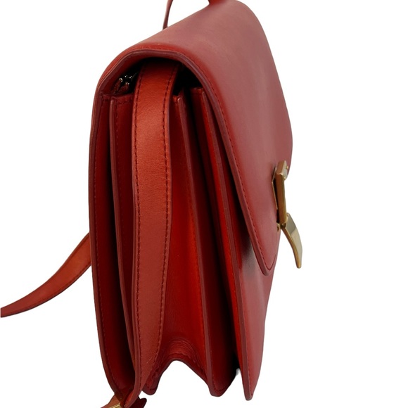 CELINE Goatskin Medium Classic Box Flap Bag Cinnamon - Picture 2 of 13